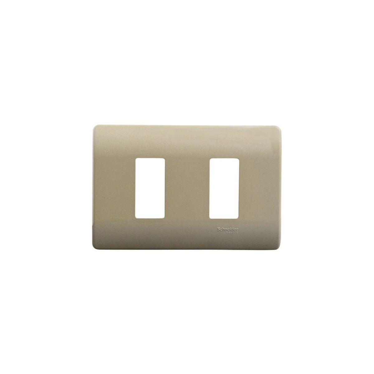 SCHNEIDER ELECTRIC - Placa 2 M  c/soporte Dorada Schneider Genesis Pack 4 Uni  MWD130417442 