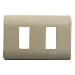 SCHNEIDER ELECTRIC - Placa 2 M c/soporte Dorada Schneider Genesis Pack 4 Uni MWD130417442