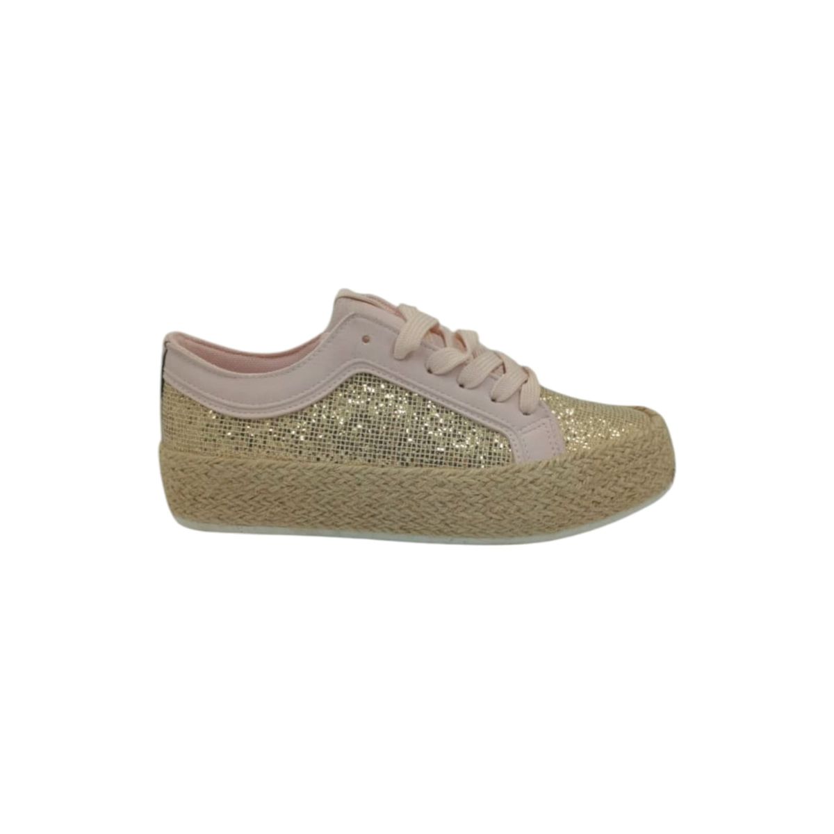 HERIEL - Zapatilla Rosa Glitter Mujer