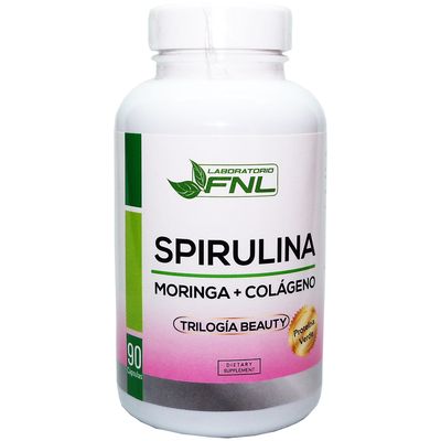 Imagen 2 del producto 2X Spirulina + Moringa + Colageno 90 Capsulas