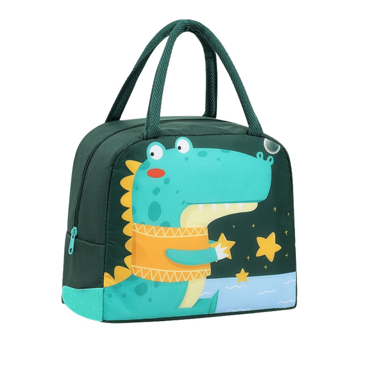 HOMESTAR - Lonchera Térmica Infantil Dinosaurio Verde