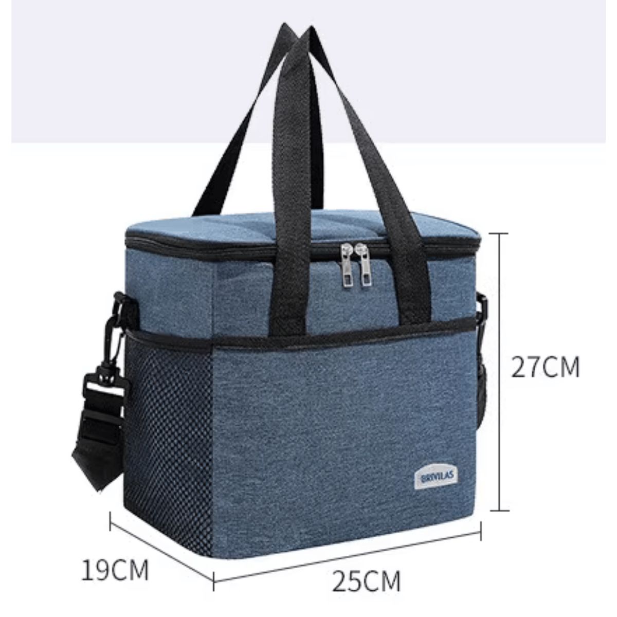HOMESTAR - Lonchera Térmica Azul 19x25x27 cm