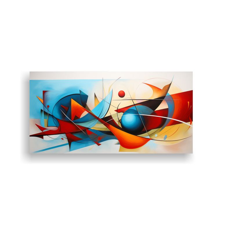 GENERICO - Cuadros De Veleros Abstractos Para Decoración De 80x40 Cm