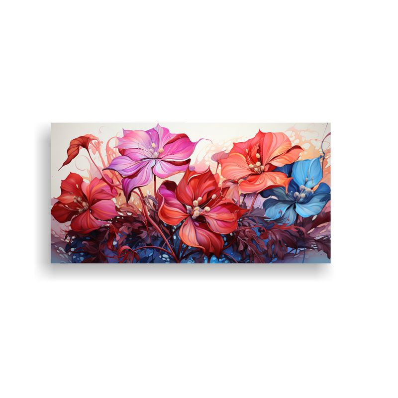 GENERICO - Cuadros De Decoración Estilo Neonoir Con Hojas 80x40 Cm