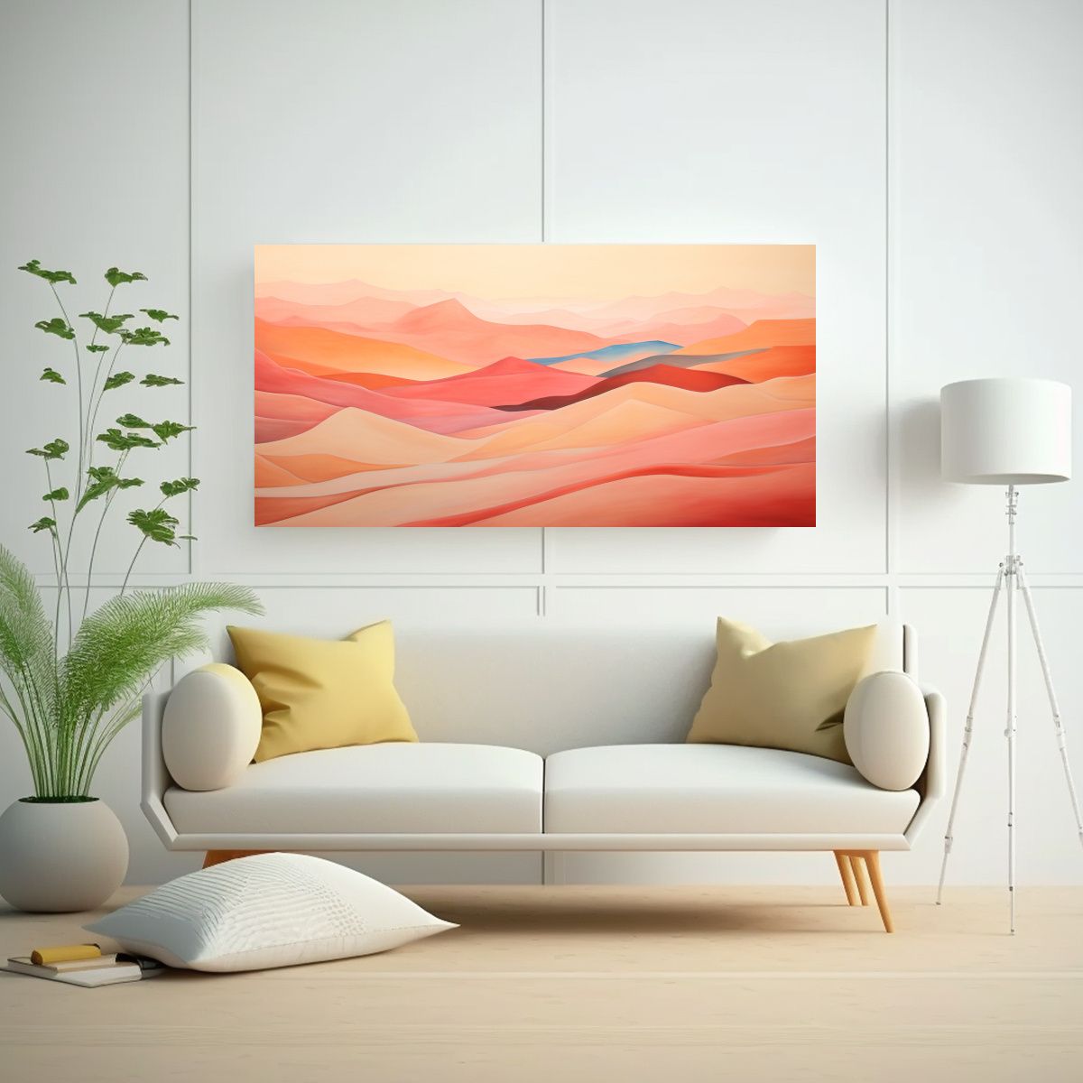 GENERICO - Cuadro Espectacular Interplay De Tonos Cálidos Y 80x40 Cm