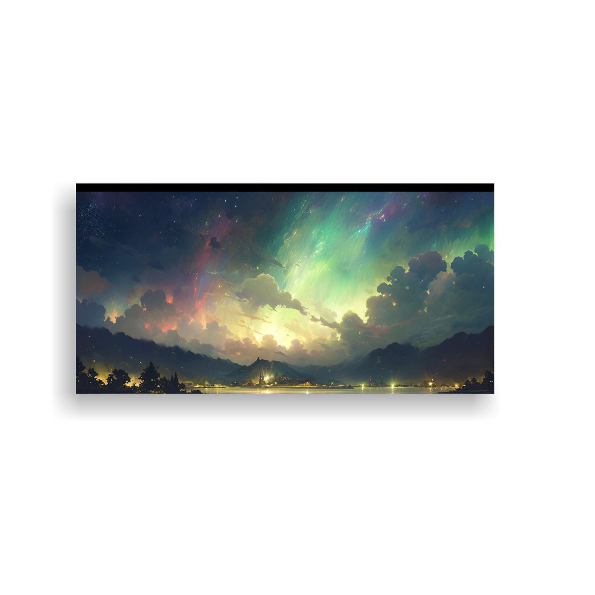 GENERICO - Cuadro Decorativo Barato Cielo Nocturno Con 80x40 Cm