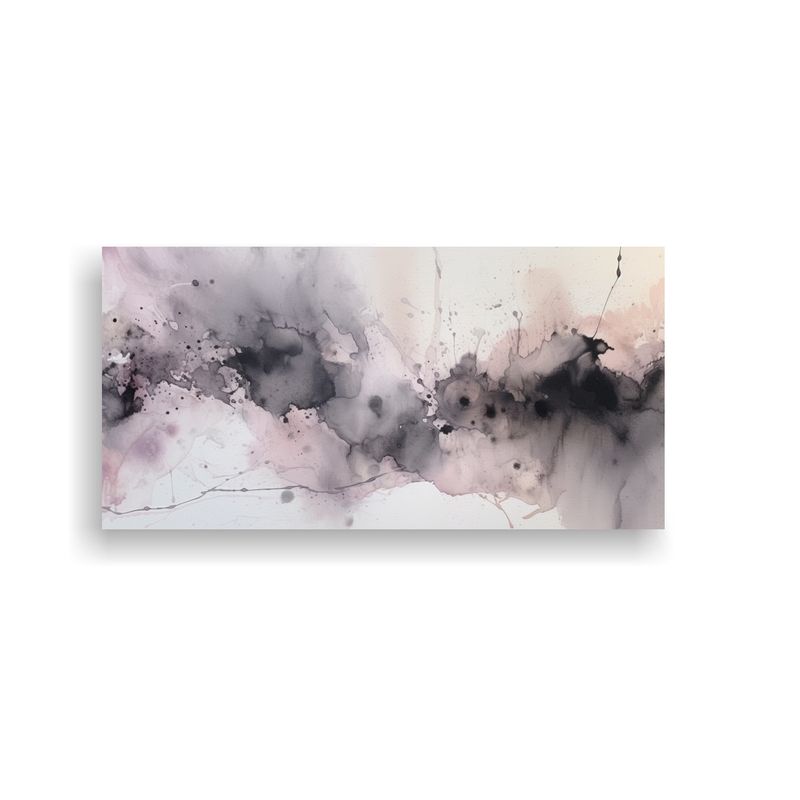 GENERICO - Textura De Acuarela Gris Y Malva Para Decoración 80x40 Cm