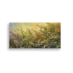 GENERICO - Pintura Abstracta De Hierbas De Salvia De Alta 80x40 Cm