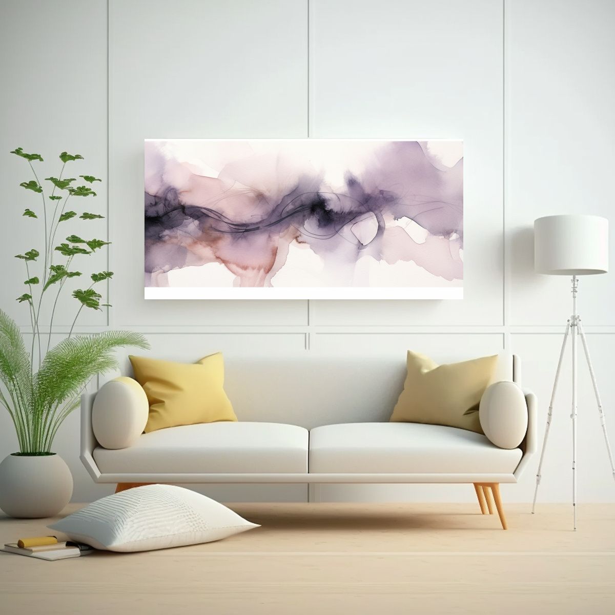 GENERICO - Pinturas De Decoración Con Textura Acuarela Gris 100x50 Cm