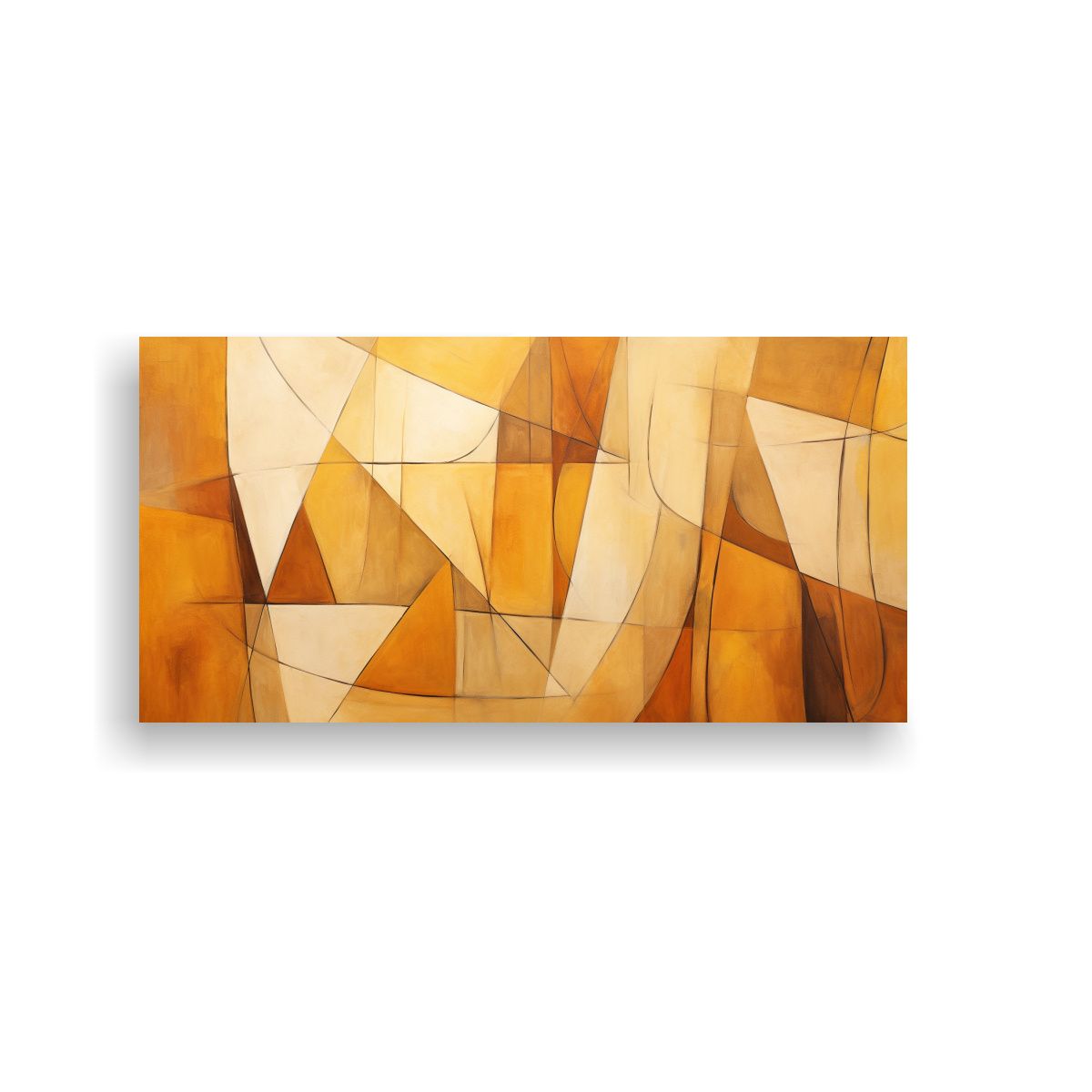 GENERICO - Pintura Decorativa De Abstracción Perspectiva 80x40 Cm