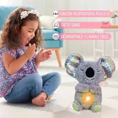 GENERICO - Peluche suave Koala 30 cm respira, musica, luz