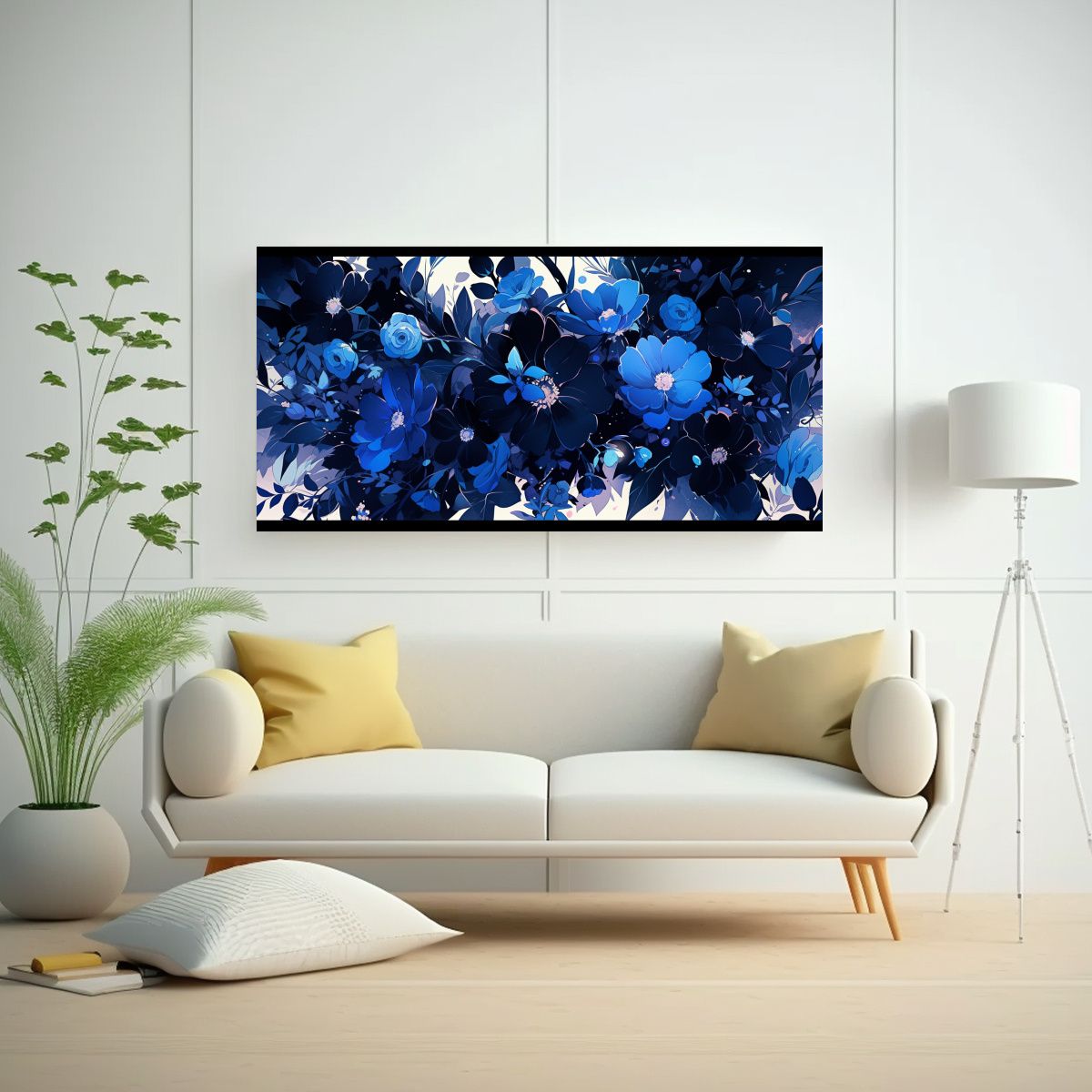 GENERICO - Pintura Decorativa Estilo Neonoir Con Contraste 60x30 Cm