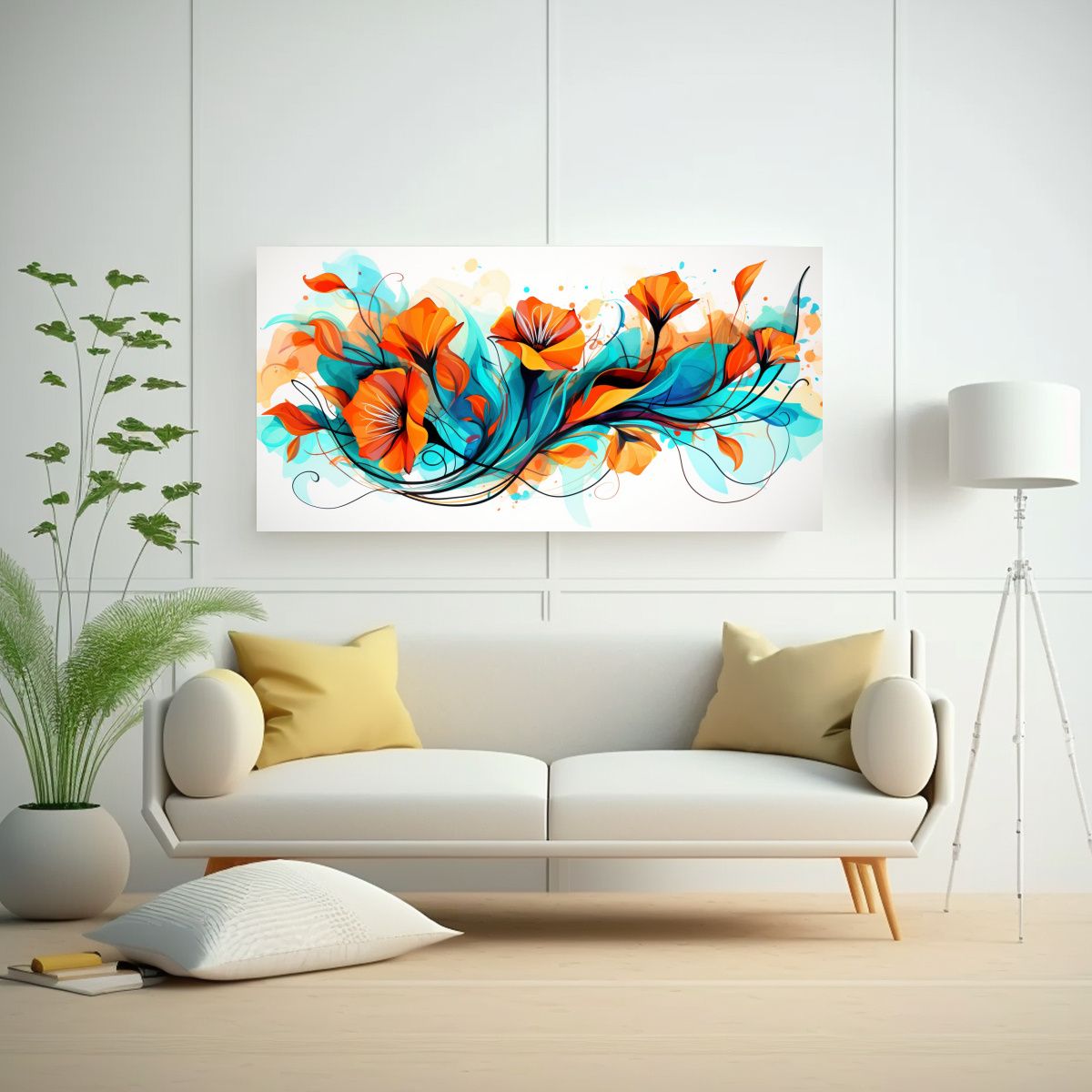 GENERICO - Pinturas De Decoración En Lienzo Alta Calidad 80x40 Cm