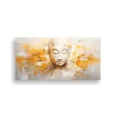 GENERICO - Tela En Bastidor Cuadro Intensidad Rostro De Buda 60x30 Cm