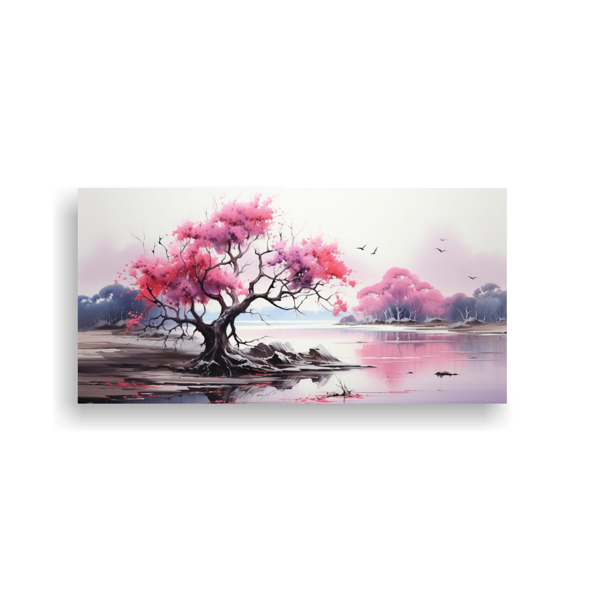 GENERICO - Arte De Pared Decoración Urbano Mangrove Tree 100x50 Cm