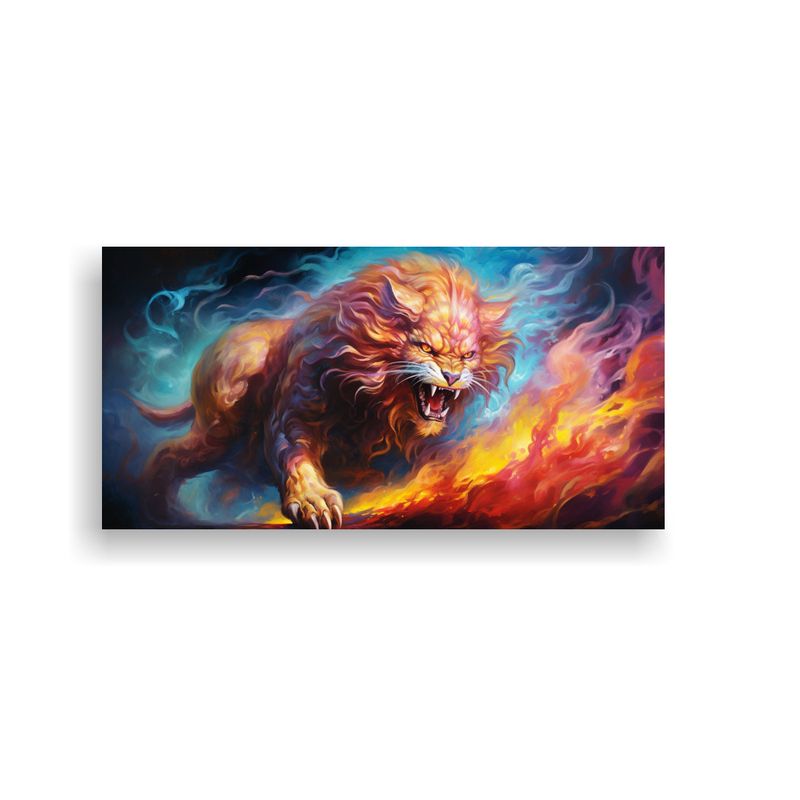 GENERICO - Pintura Al Estilo óleo Colorida Estilo Chimera 80x40 Cm