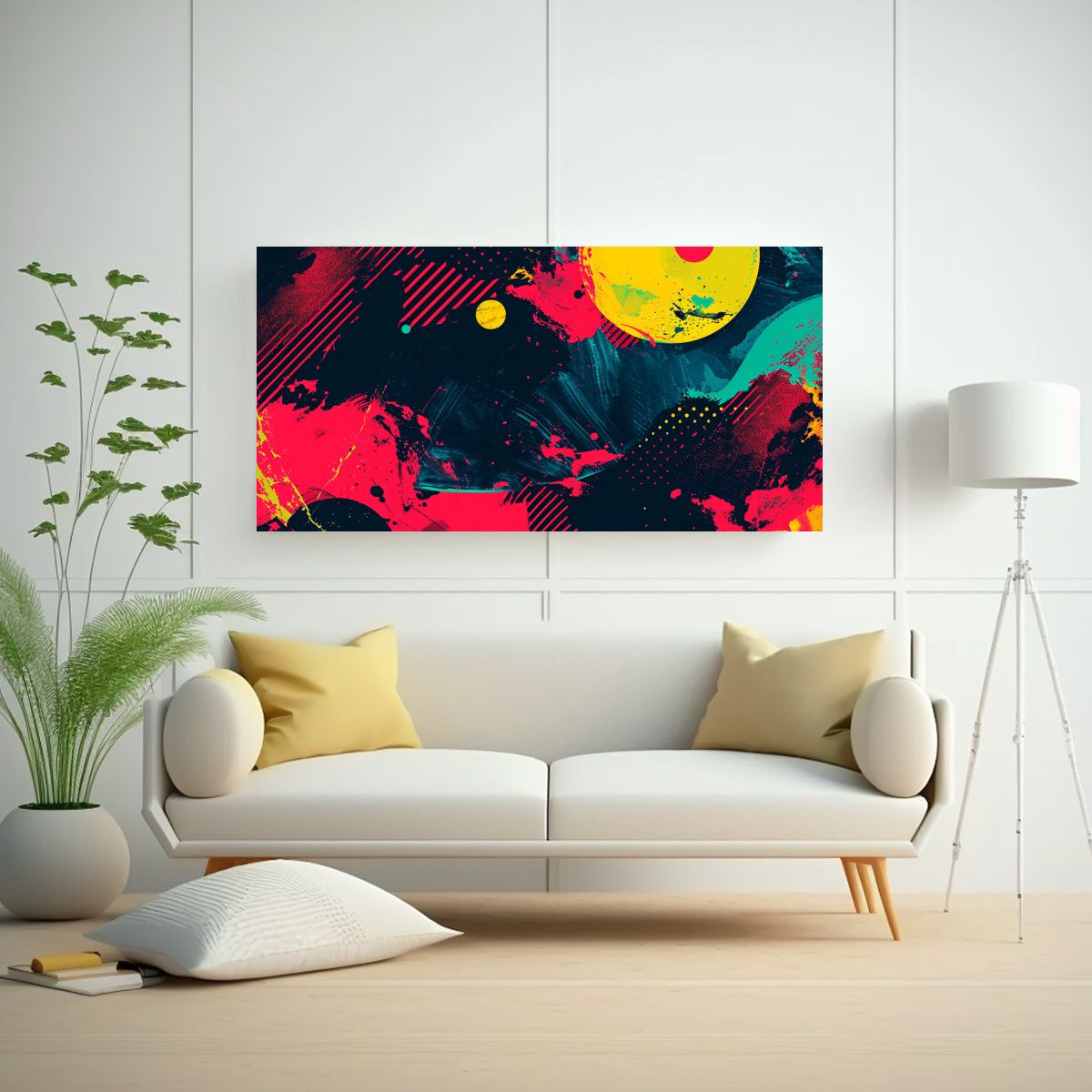 GENERICO - Pintura Decorativa Antiestética Para Paredes 80x40 Cm