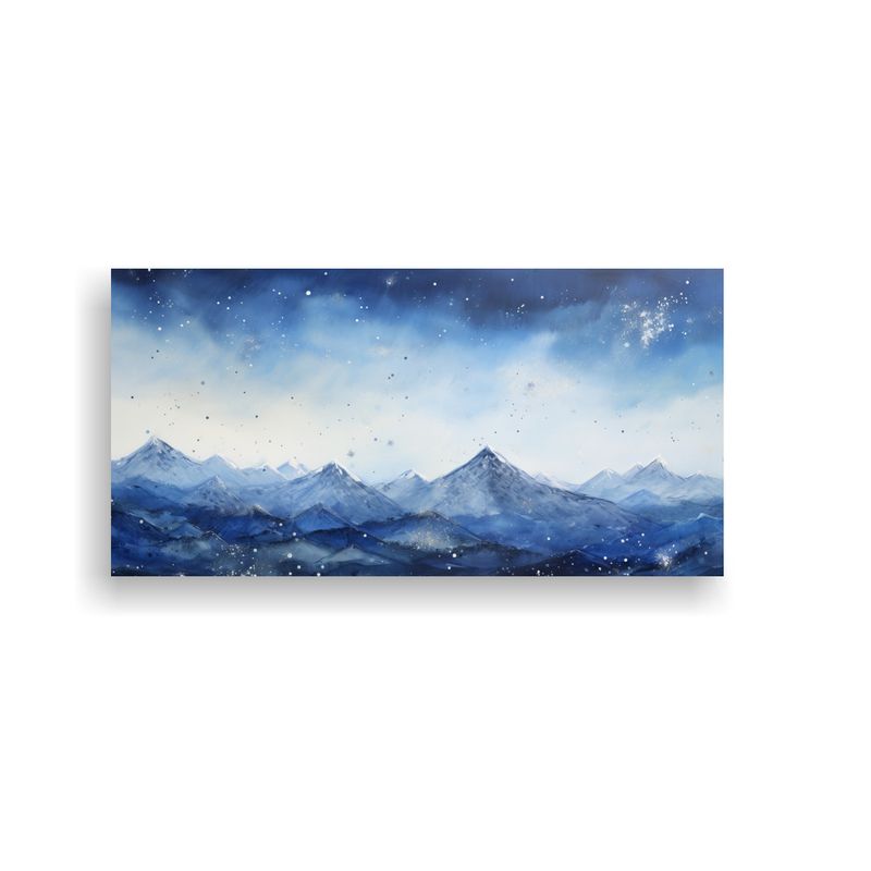 GENERICO - Paisaje De Montaña Refinado En Tela Sublimada 80x40 Cm