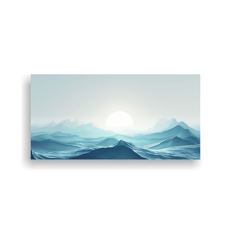 GENERICO - Cuadro Decorativo Estilo Geométrico Con Fondo De 60x30 Cm