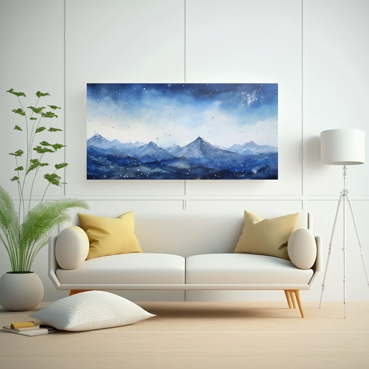 GENERICO - Paisaje De Montaña Refinado En Tela Sublimada 100x50 Cm