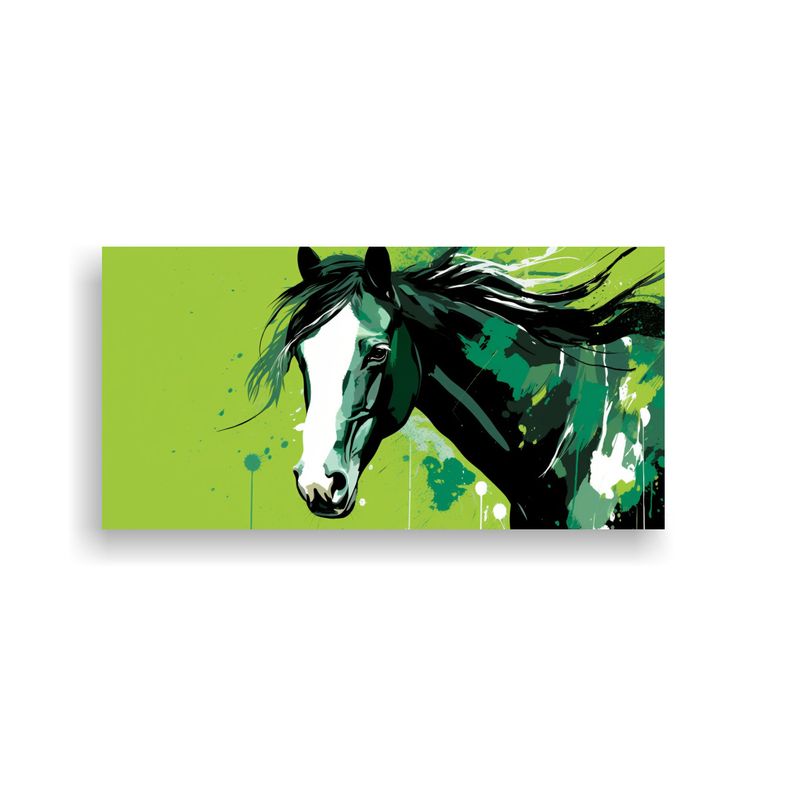 GENERICO - Cuadro Alta Calidad Colores Vibrantes Caballo 80x40 Cm