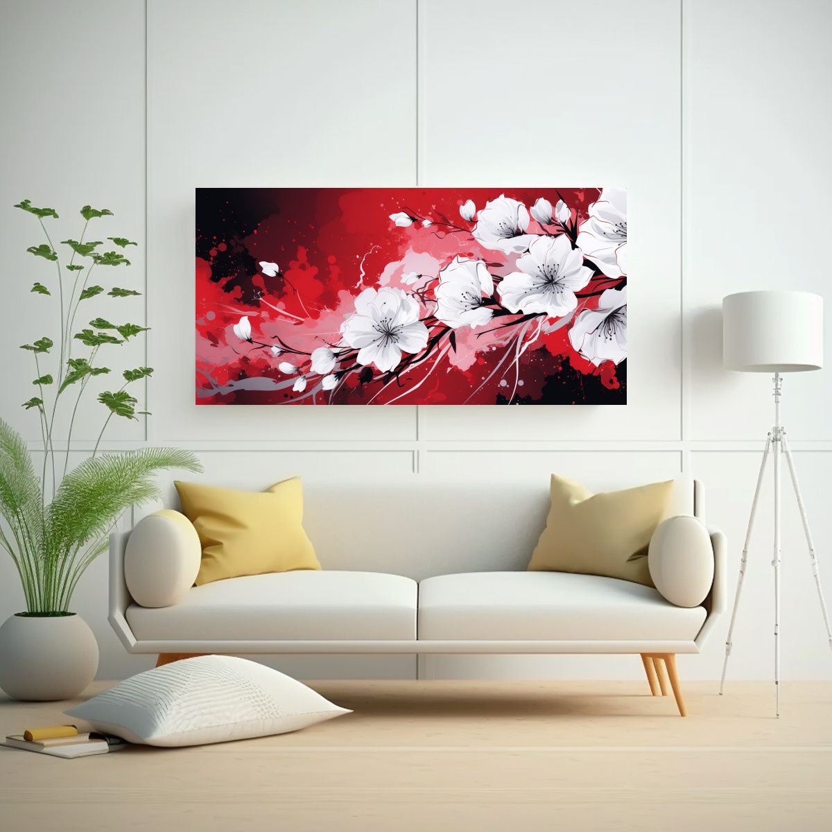 GENERICO - Cuadro Decorativo Neonoir Con Expresividad En 80x40 Cm