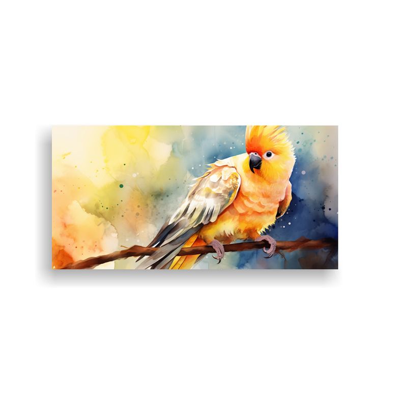 GENERICO - Pintura De Belleza De Un Cacatúa En Acuarelas 60x30 Cm