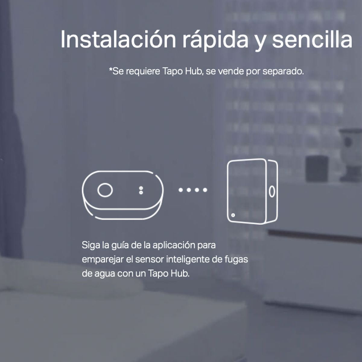 TP LINK - Water Sensor de Fugas de agua TAPO compatible con Alexa O Google