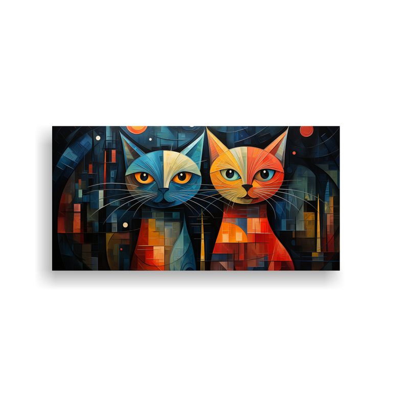 GENERICO - Cuadros Decorativos Estilo Surrealista Inspirados 80x40 Cm