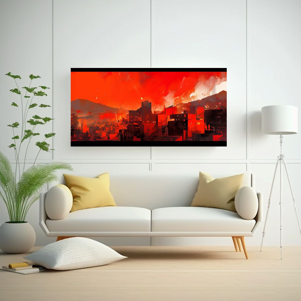 GENERICO - Lienzo De Tela Colores Majestuosos En Santiago 100x50 Cm