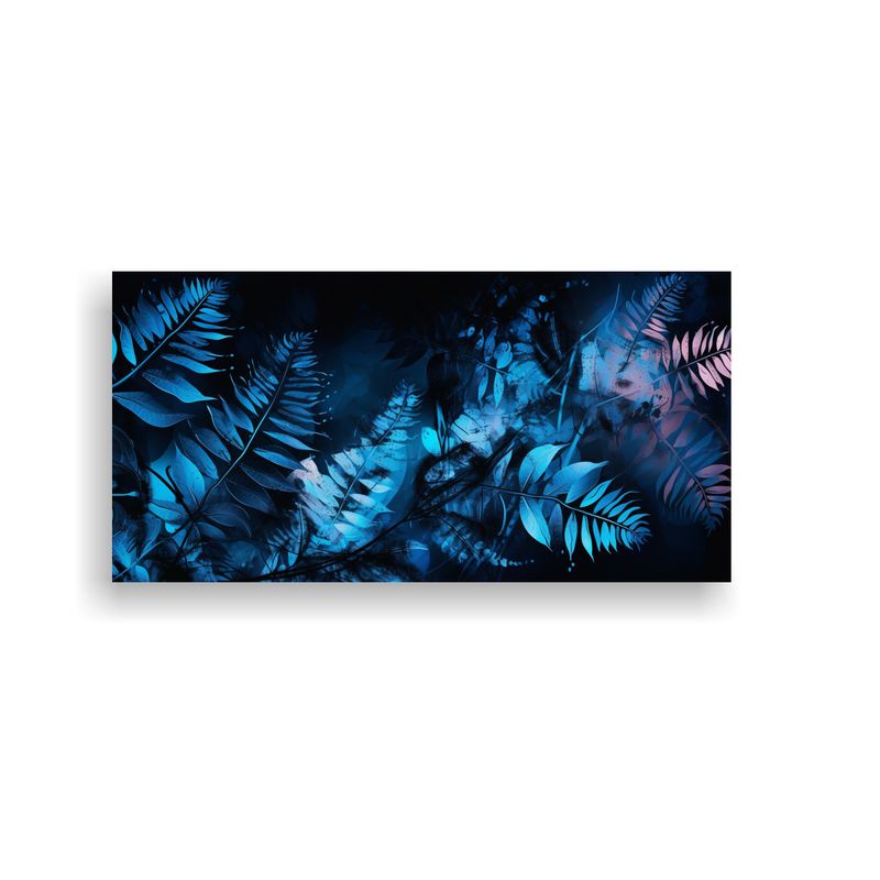 GENERICO - Pinturas Decorativas De Hojas De Helecho En Negro 100x50 Cm