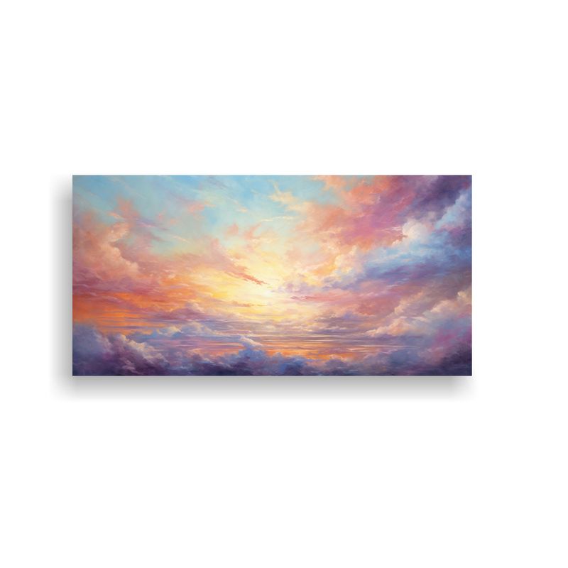 GENERICO - Cuadros Belleza Cielos Amanecer Y Atardecer 80x40 Cm