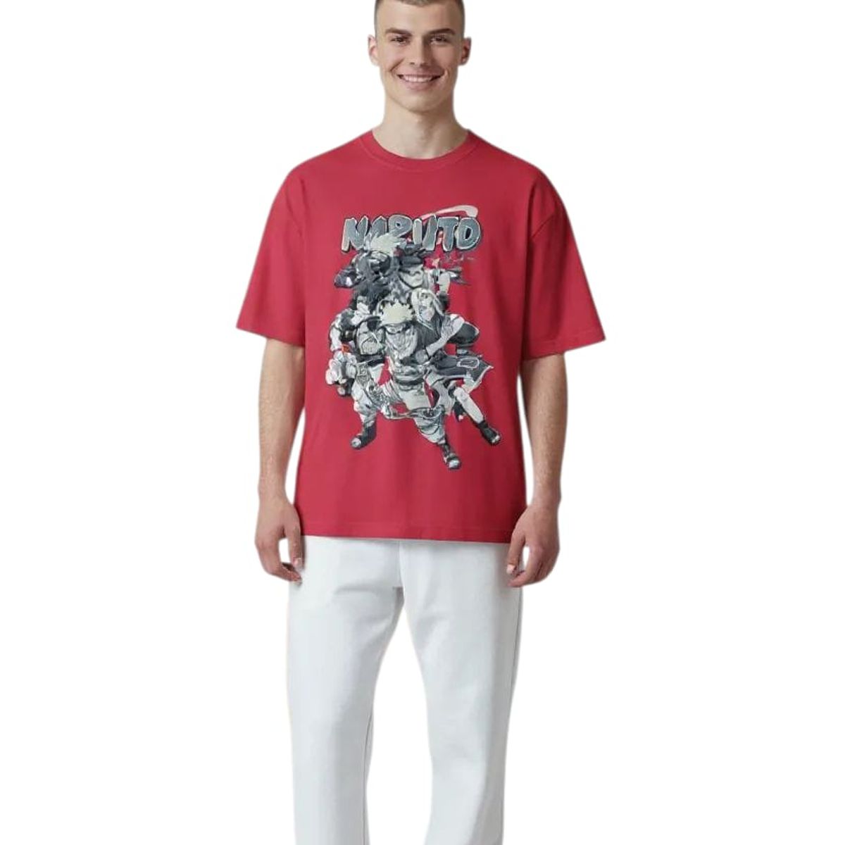 ROLY - Polera Naruto ROJA Sasuke Sakura  Anime Otaku Manga