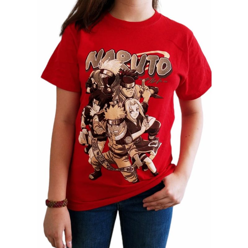 ROLY - Polera Naruto ROJA Sasuke Sakura  Anime Otaku Manga