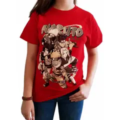 ROLY - Polera Naruto ROJA Sasuke Sakura Anime Otaku Manga
