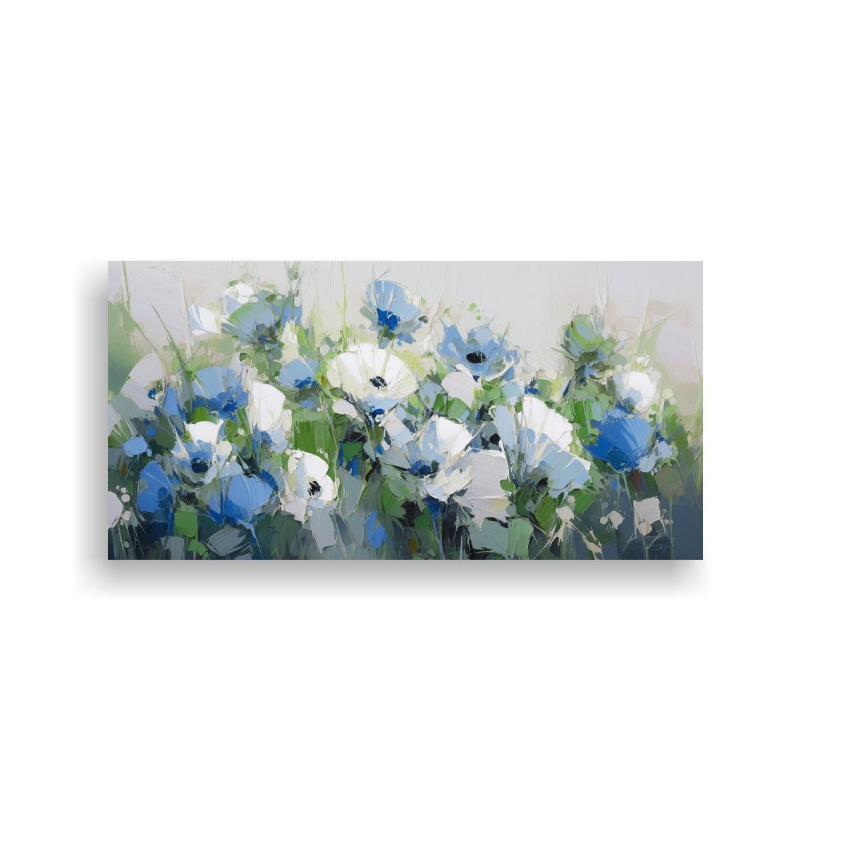 GENERICO - Arte Inspiración Expresividad Con Flores En 100x50 Cm