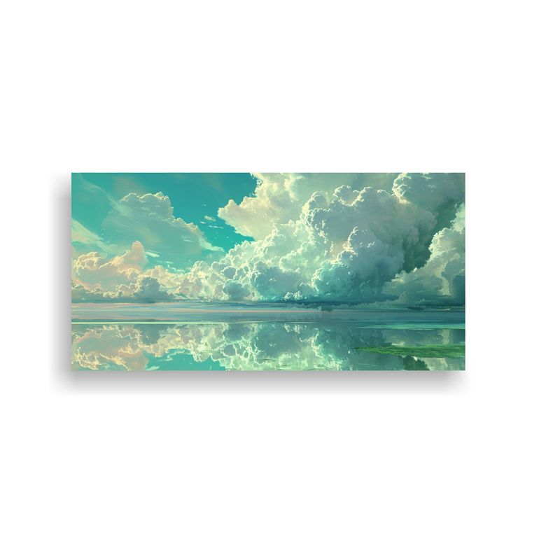 GENERICO - Cuadros Decorativos Vanguardia Enigmática Nubes 60x30 Cm