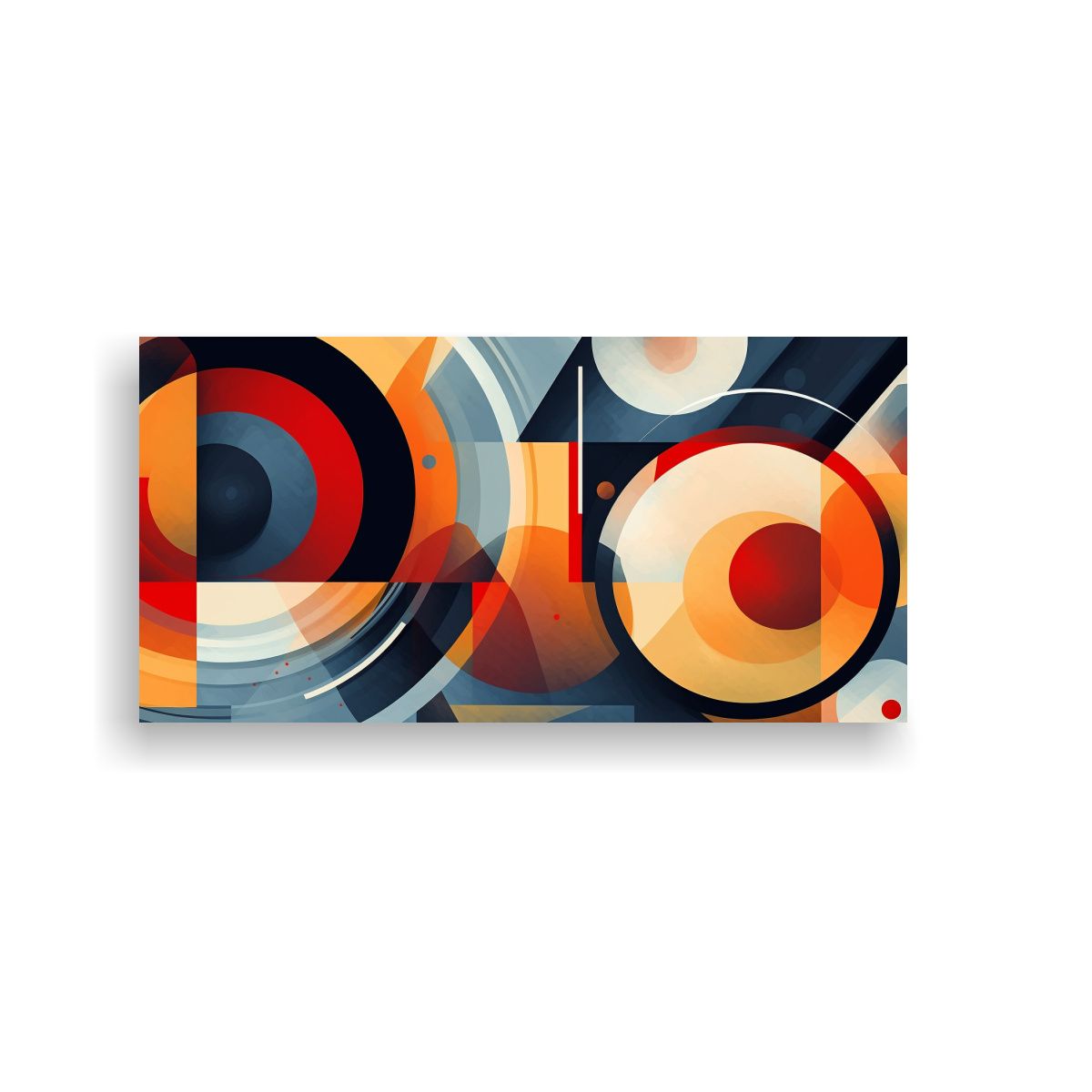 GENERICO - Cuadro Abstracto Vida Arte Digital Geométrico 100x50 Cm