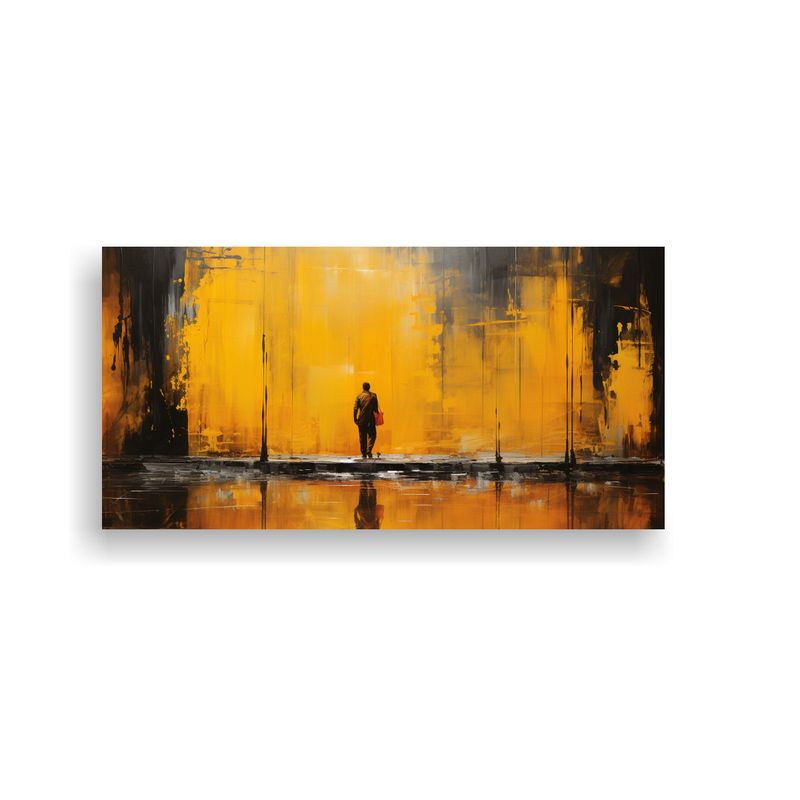 GENERICO - Pinturas En Bastidor Estilo Moderno Tela Franklin 60x30 Cm