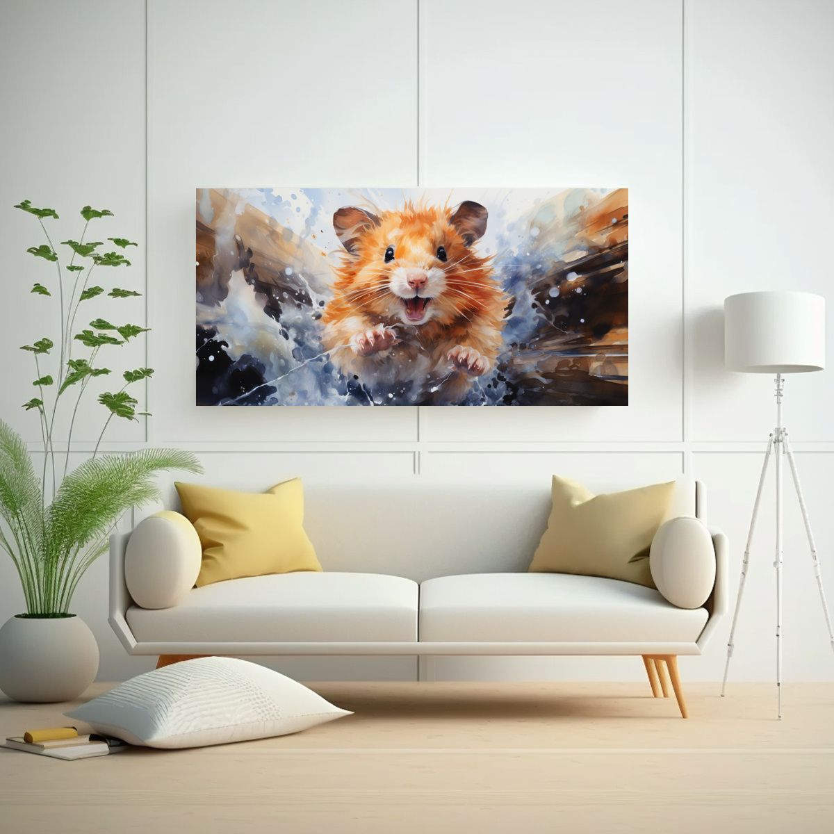 GENERICO - Pinturas Acuarelas Coloridas Estilo Pintura 21 100x50 Cm