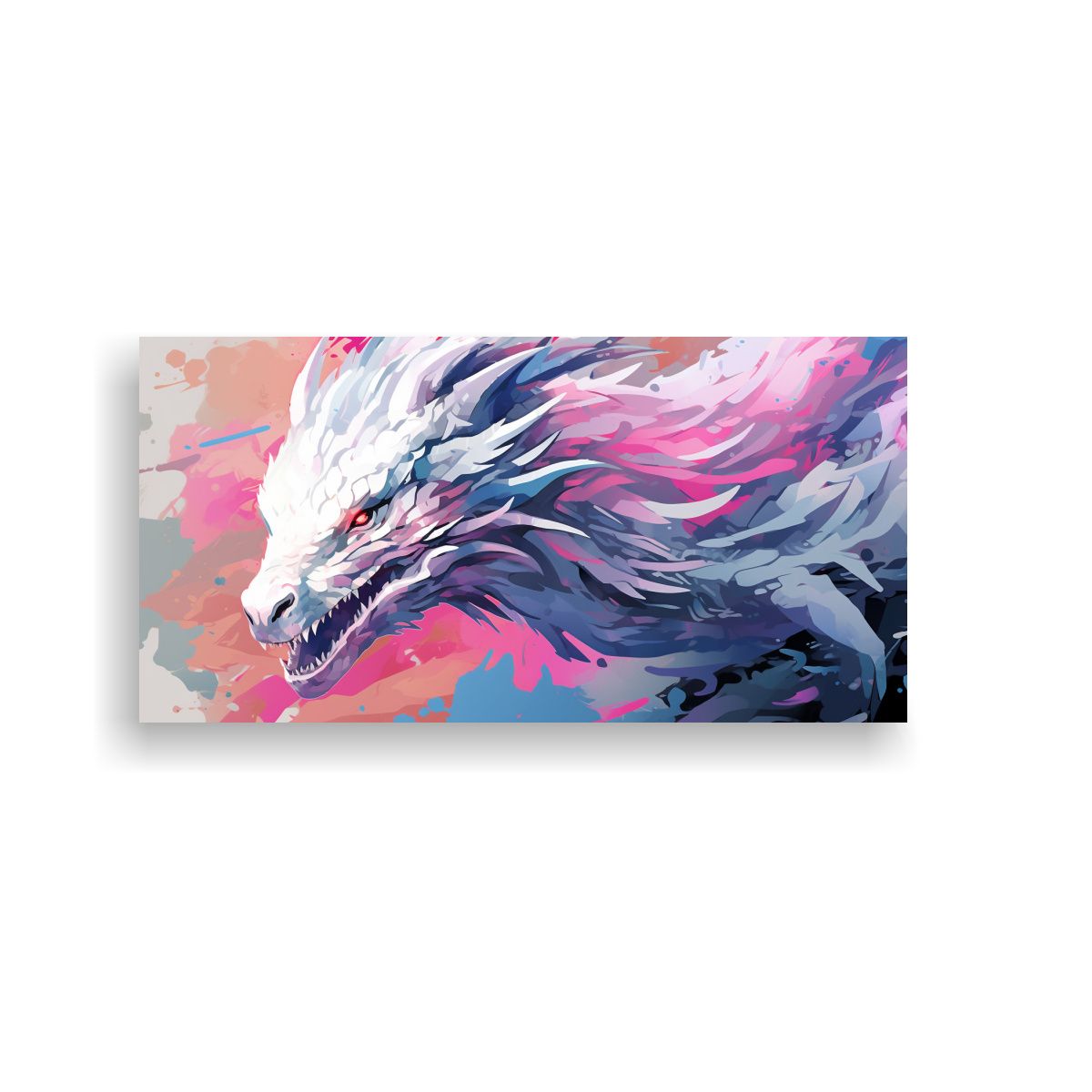 GENERICO - Pintura De Decoración De Arte Fino Dragón 100x50 Cm