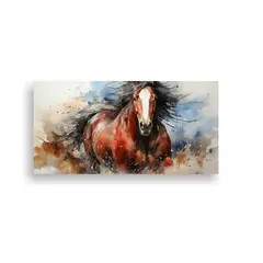 GENERICO - Obra De Arte Intensa De Un Caballo Clydesdale En 100x50 Cm