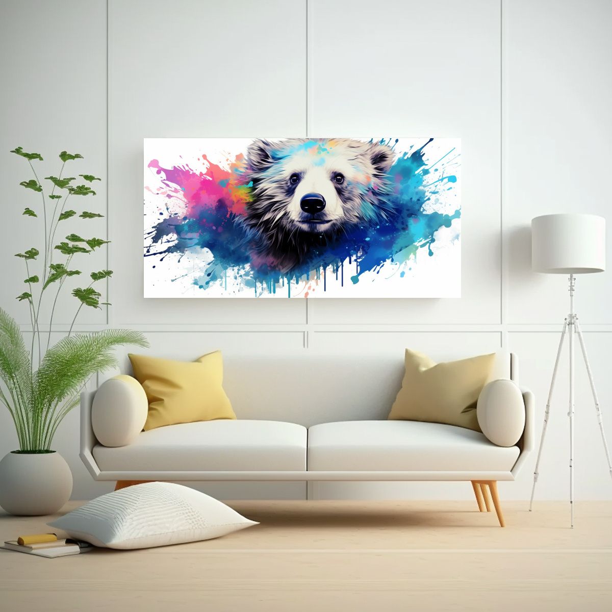 GENERICO - Regalo Impreso De Un Oso Perezoso En Colores 100x50 Cm