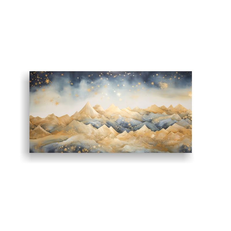 GENERICO - Cuadro Moderno De Montaña Con Un Estilo Elegante 100x50 Cm