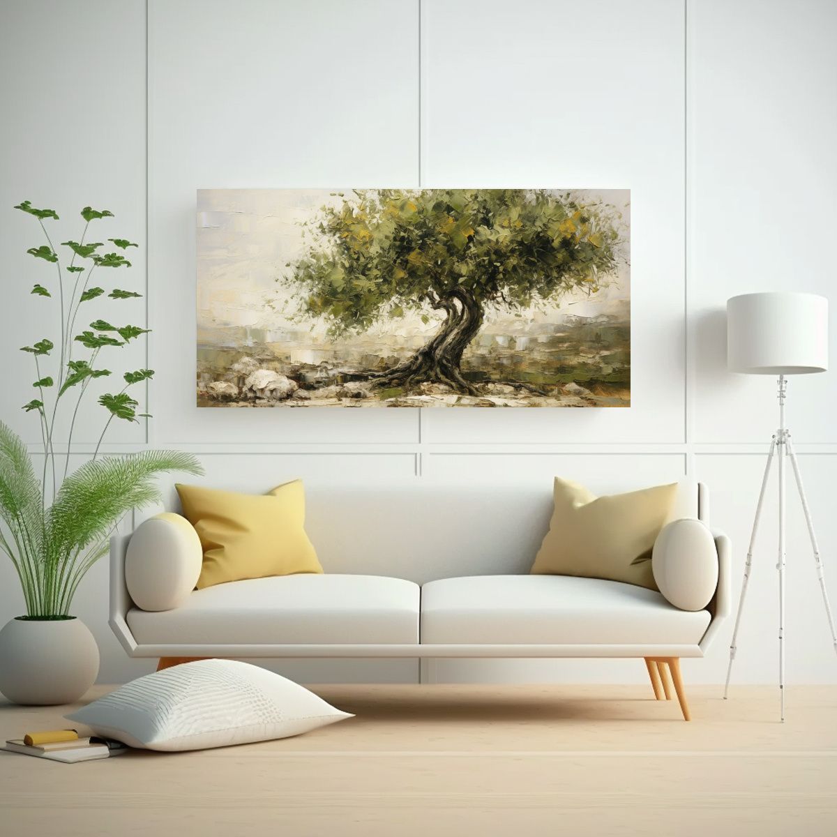 GENERICO - Pintura Abstracta Detallada Estilo óleo De 60x30 Cm