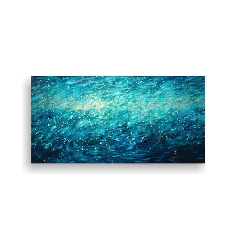 GENERICO - Lienzo De Tela Naturaleza Viva Estilo Puntillismo 60x30 Cm
