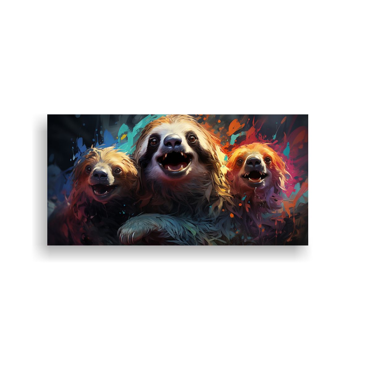 GENERICO - Lienzo Decorativo De Interiores Estilo Pintura Al 60x30 Cm