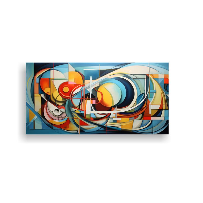GENERICO - Pinturas Abstractas De Paisajes Marinos Actuales 80x40 Cm