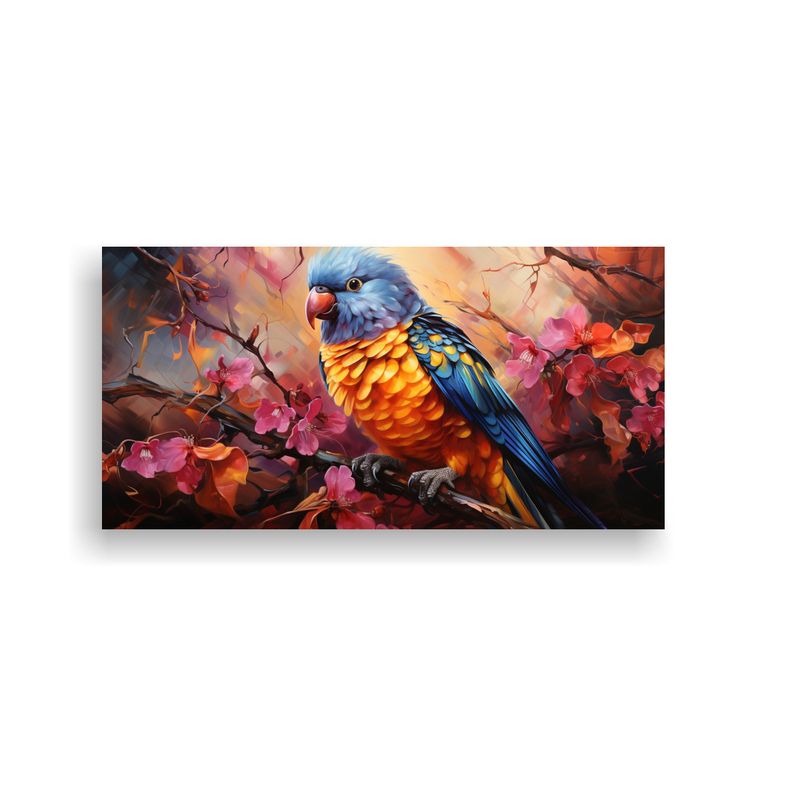 GENERICO - Cuadro Impactante De Alta Calidad Lorikeet Arco 80x40 Cm