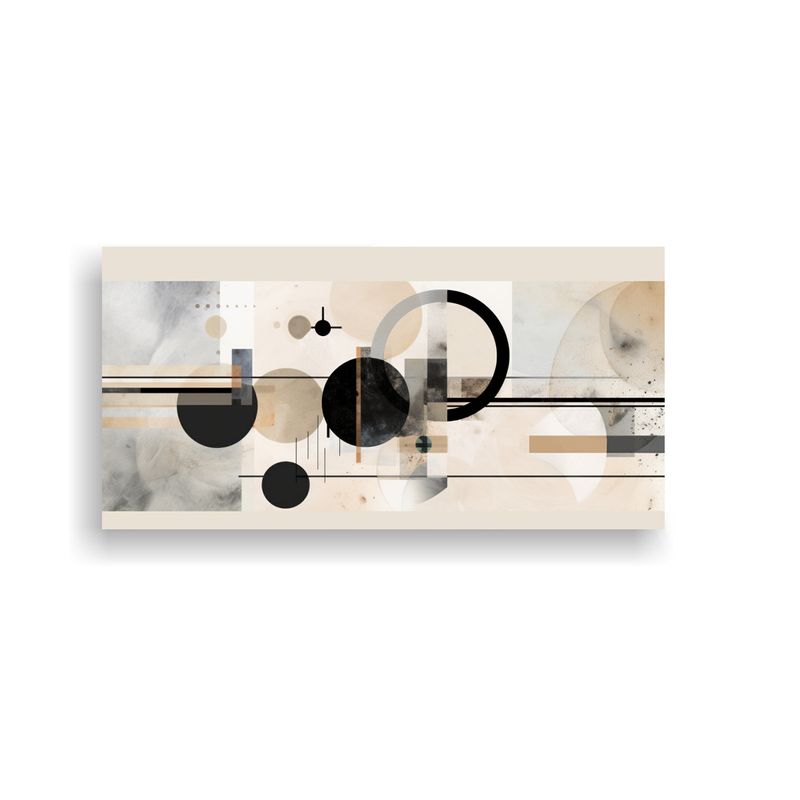 GENERICO - Pintura Abstracta Elegante Y Moderna Con Finas 60x30 Cm
